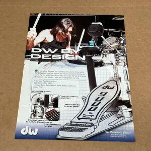 Jose Pasillas of Incubus - DW PEDALS - 2005 Print Advertisement